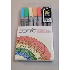 Copic Ciao Rainbow Doodle Kit 5 Markers 2 Fine liners 30th Anniversary